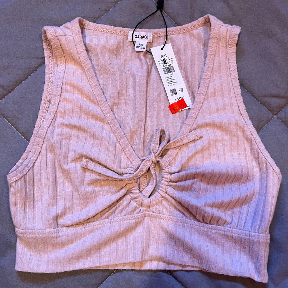 Tie-front Crop Top